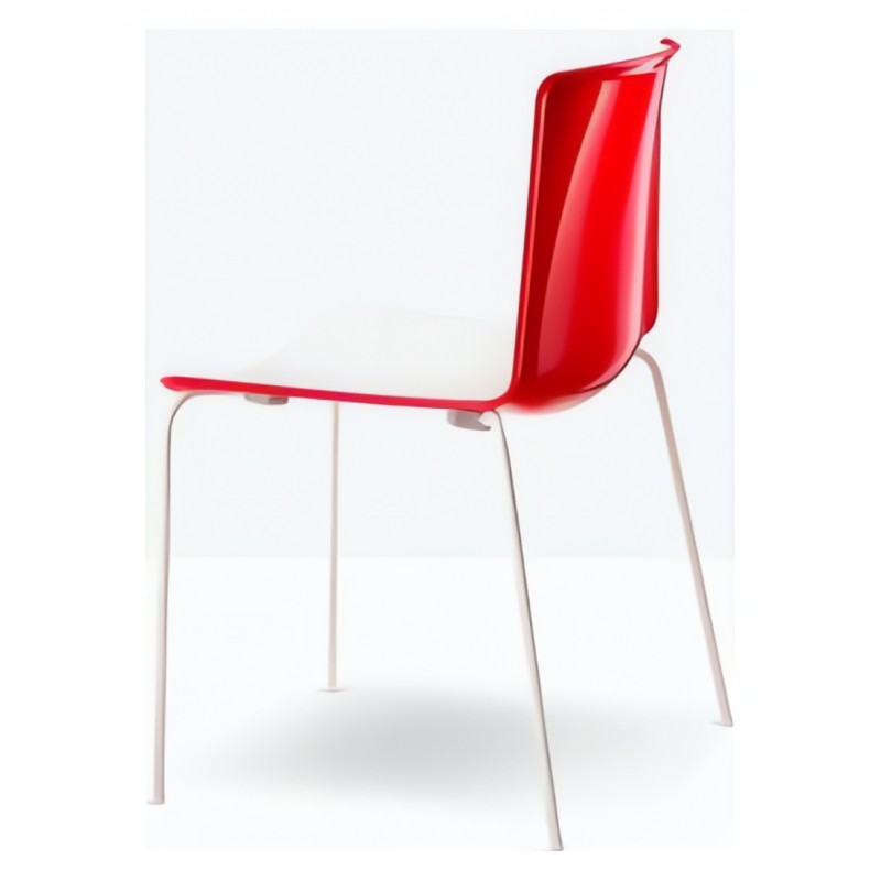 Pedrali Krzesło Tweet 890 Biały-Czerwony