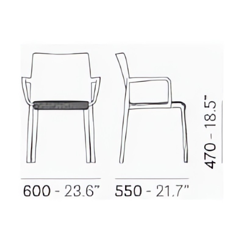Pedrali Krzesło Volt 674/2 Biały