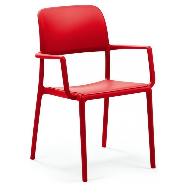 Krzesło Riva Nardi czerwone