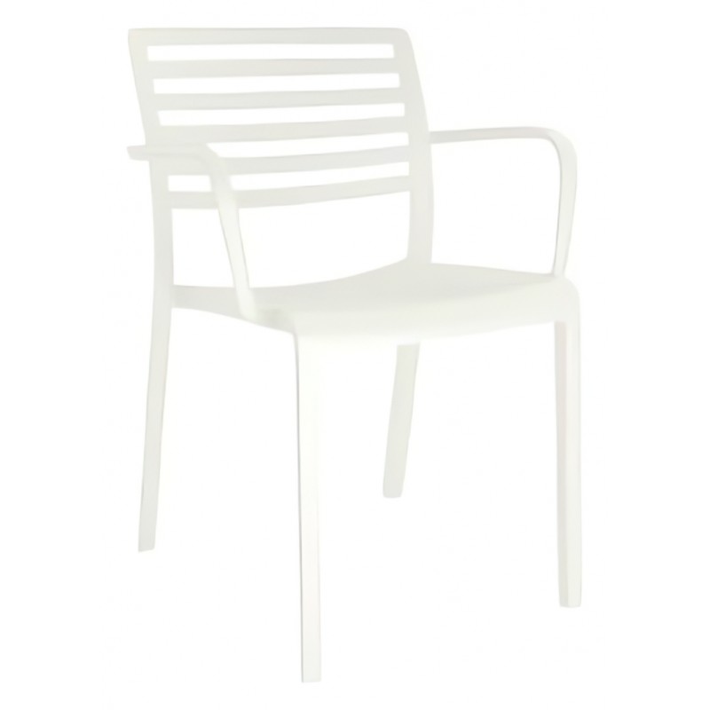 Krzesło Lama Arm Bianco