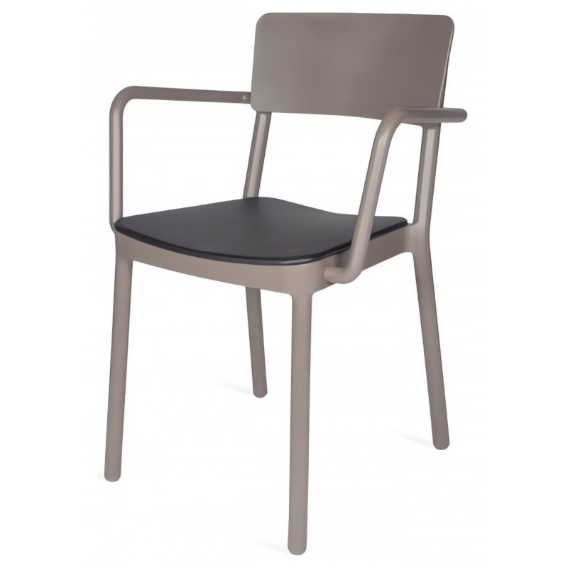 Krzesło Lisboa Upholstered Arm Gris Oscuro Resol