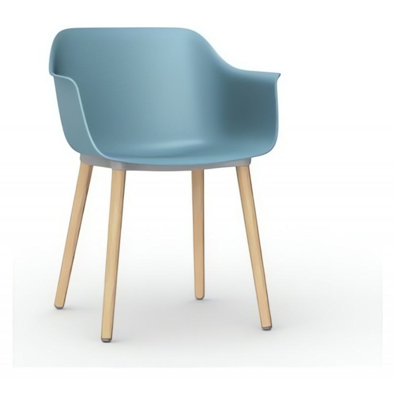 Krzesło Shape Wood Azul Retro