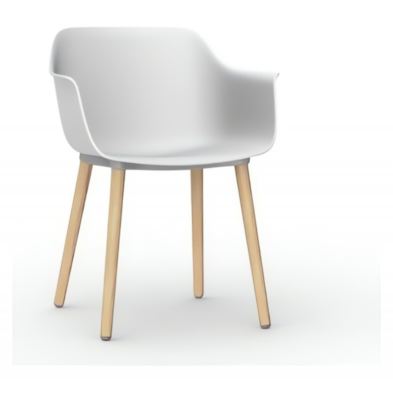 Krzesło Shape Wood Bianco