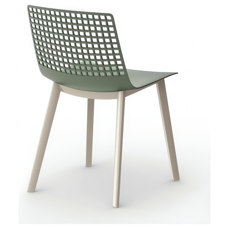 Krzesło Wire Click Greenish Grey