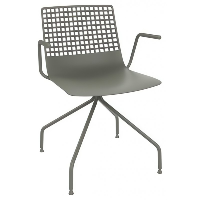 Krzesło Wire Spider Arm Greenish Grey