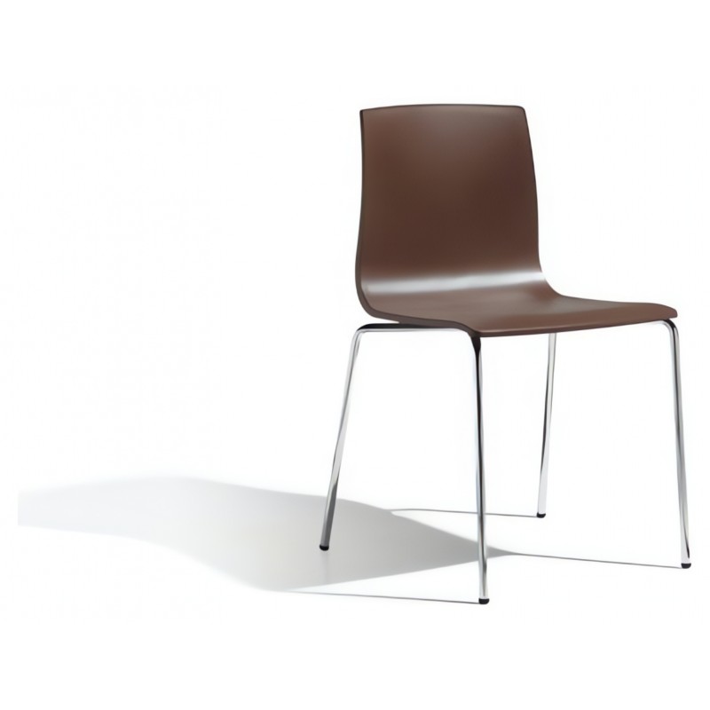 Krzesło Alice bez podłokietników Scab Design - brązowe