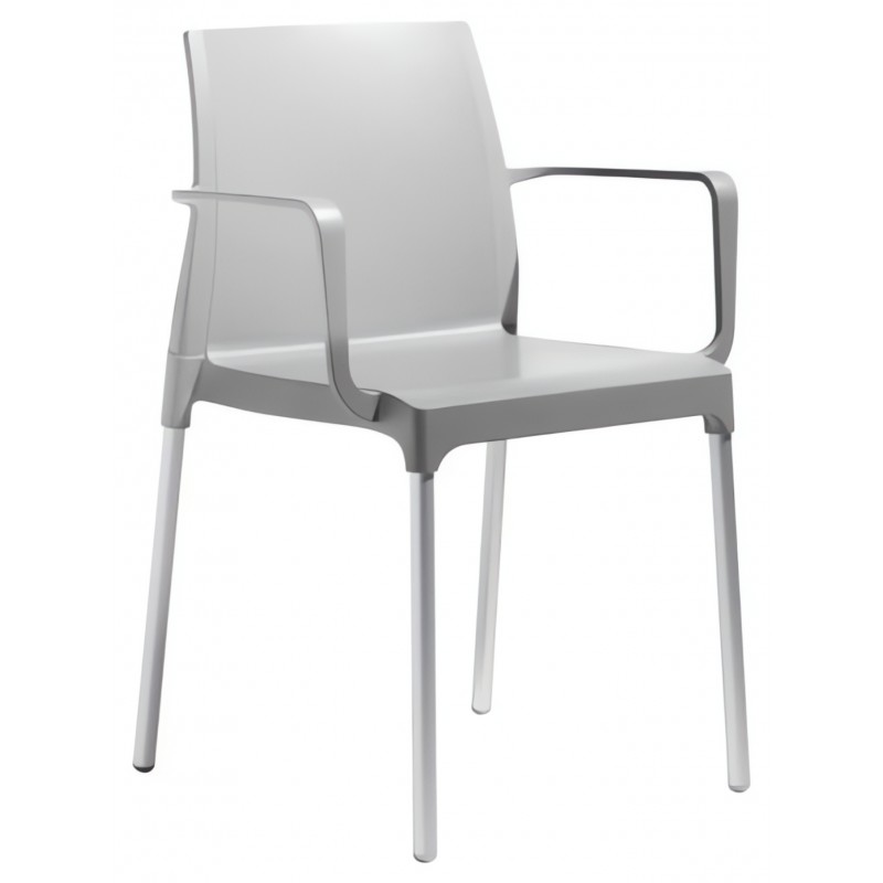 Krzesło Chloe Mon Amour z podłokietnikami Scab Design - jasnoszare