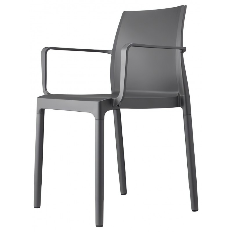 Krzesło Chloe Trend Mon Amour z podłokietnikami Scab Design - antracyt