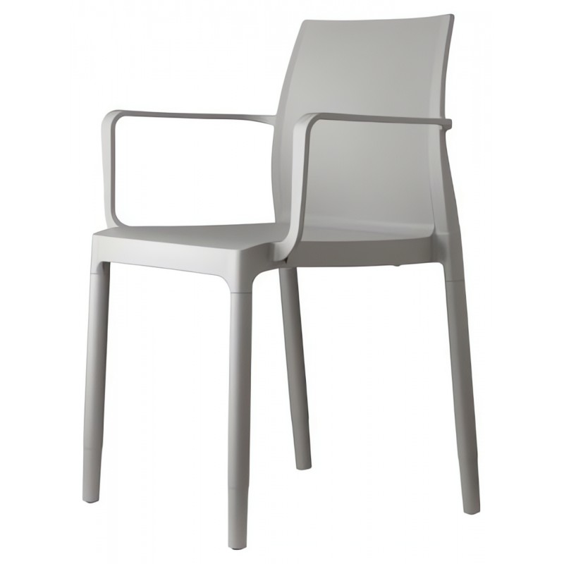 Krzesło Chloe Trend Mon Amour z podłokietnikami Scab Design - jasnoszare