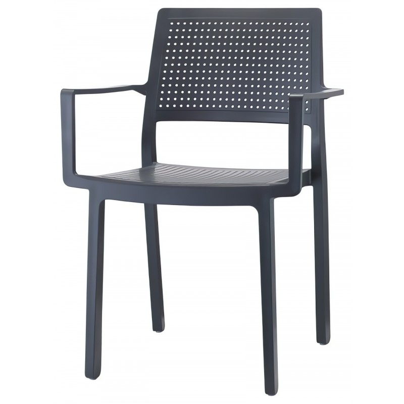 Krzesło Emi z podłokietnikami Scab Design - antracyt