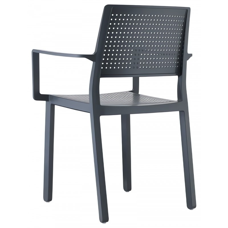 Krzesło Emi z podłokietnikami Scab Design - antracyt