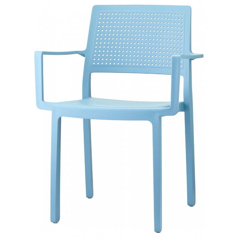 Krzesło Emi z podłokietnikami Scab Design - niebieskie
