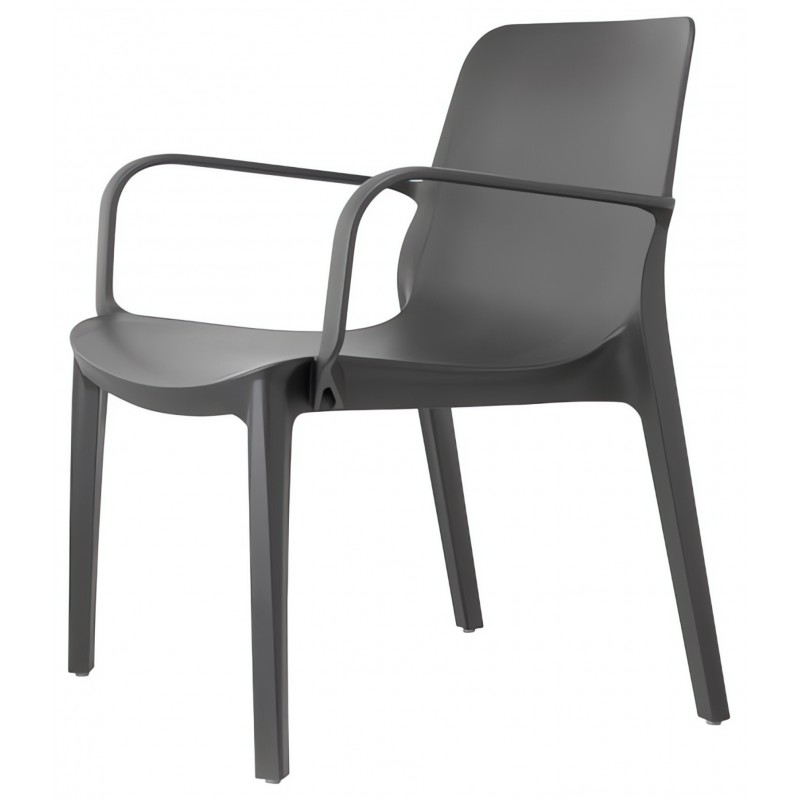 Krzesło Ginevra Lounge Scab Design - antracyt