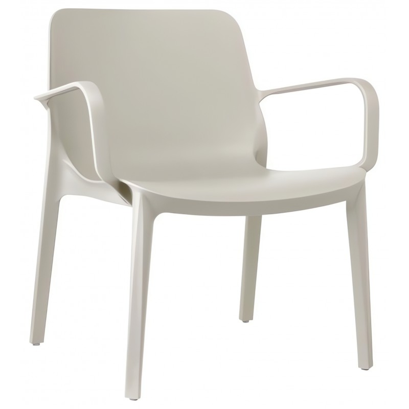 Krzesło Ginevra Lounge Scab Design - beżowe