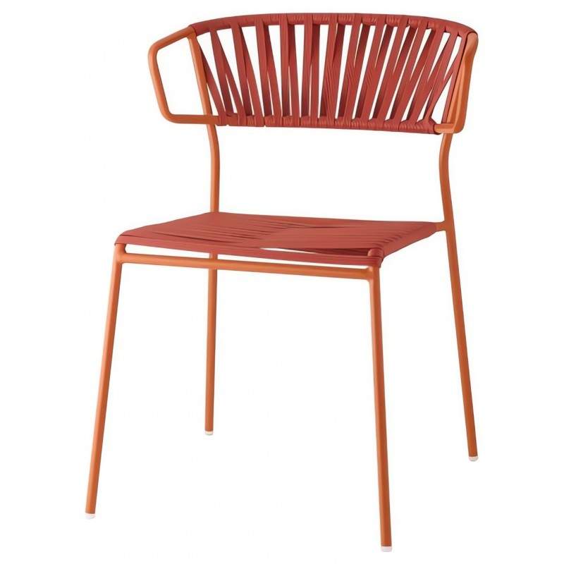 Krzesło Lisa Club z podłokietnikami Scab Design - pomarańczowe