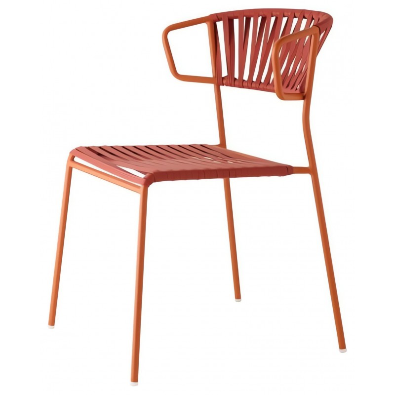 Krzesło Lisa Club z podłokietnikami Scab Design - pomarańczowe