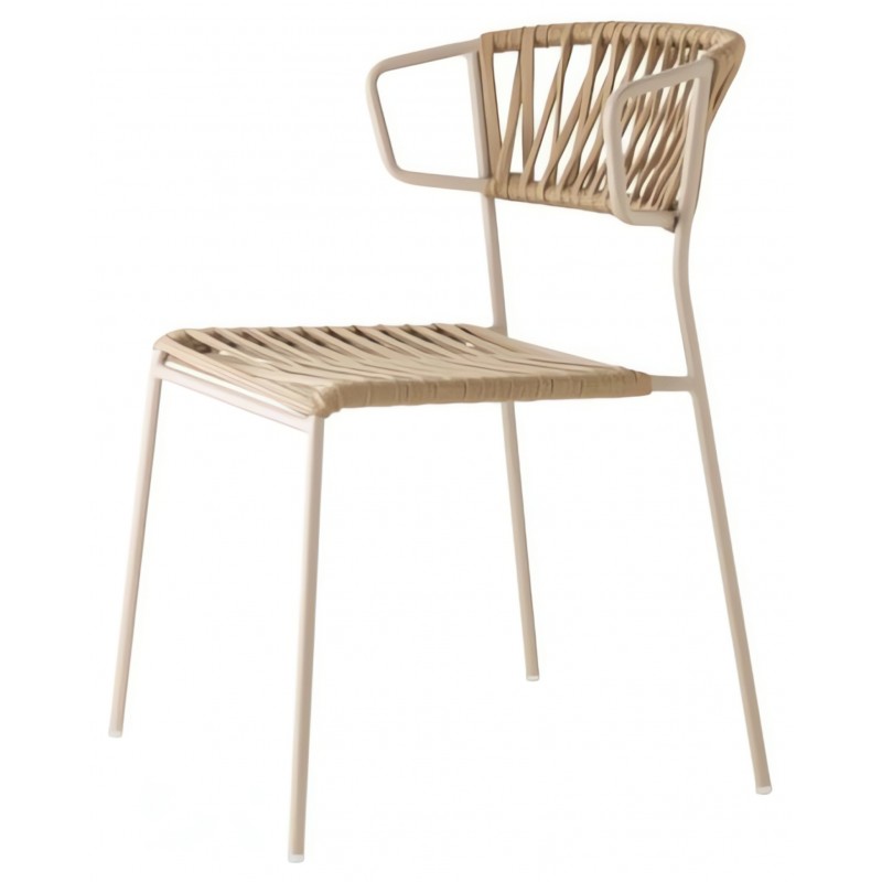 Krzesło Lisa Filo z podłokietnikami Scab Design - beżowe