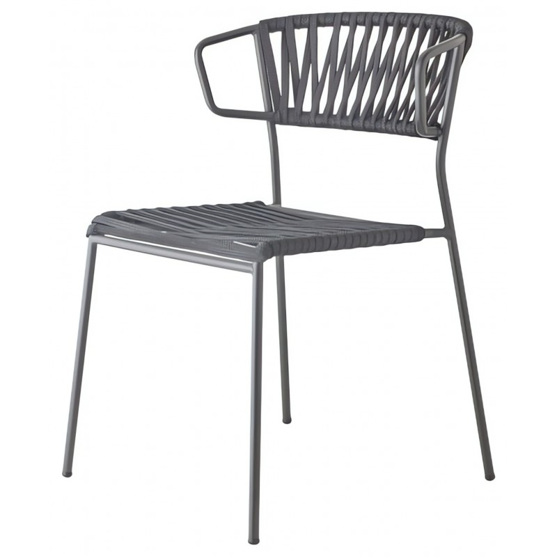 Krzesło Lisa Filo z podłokietnikami Scab Design - czarne