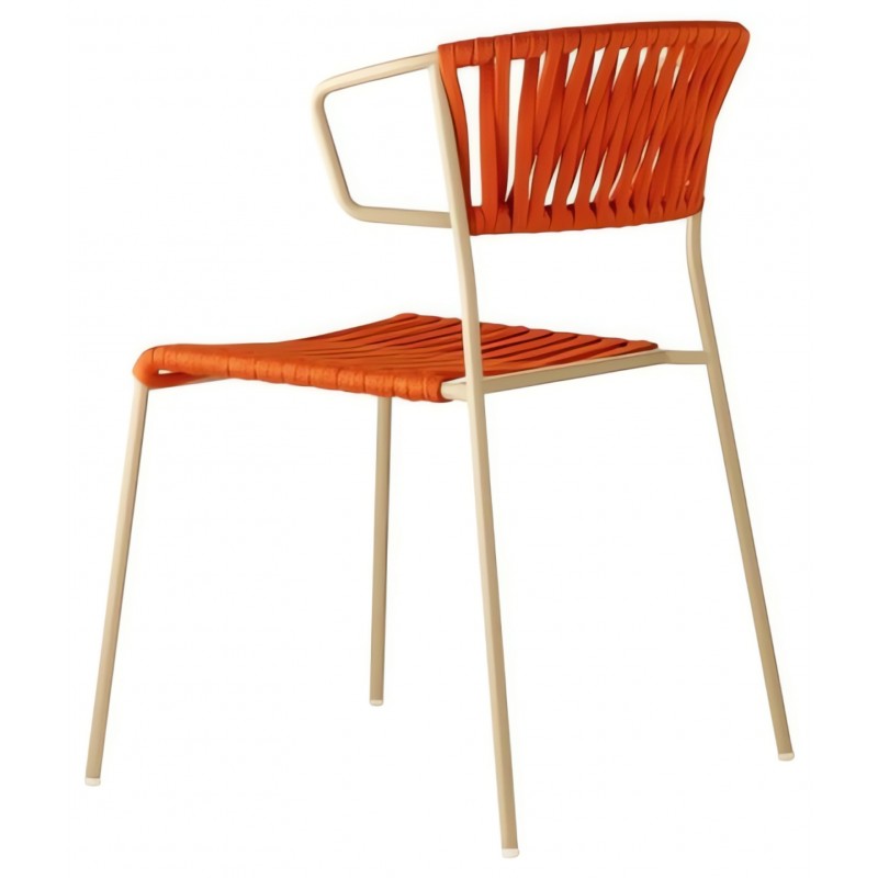 Krzesło Lisa Filo z podłokietnikami Scab Design - pomarańczowe