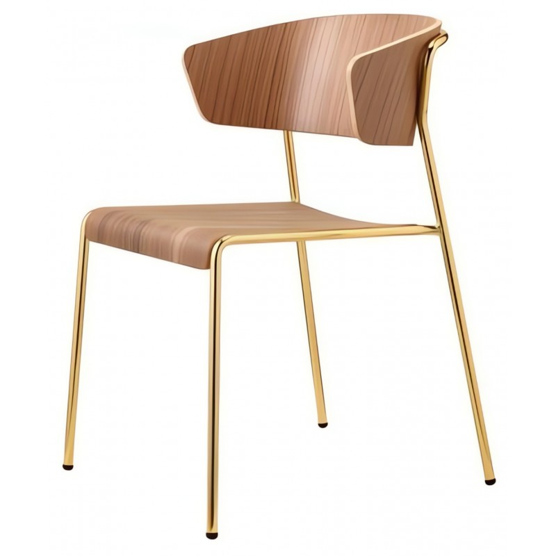 Krzesło Lisa Wood z podłokietnikami  Scab Design - dąb naturalny