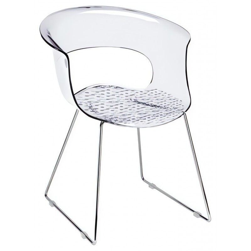 Krzesło Miss B Antishock Sledge Scab Design - transparentne