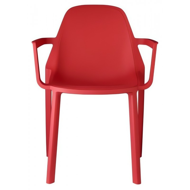 Krzesło Piu z podłokietnikami Scab Design - czerwone