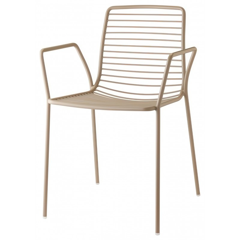 Krzesło Summer z podłokietnikami Scab Design - beżowe