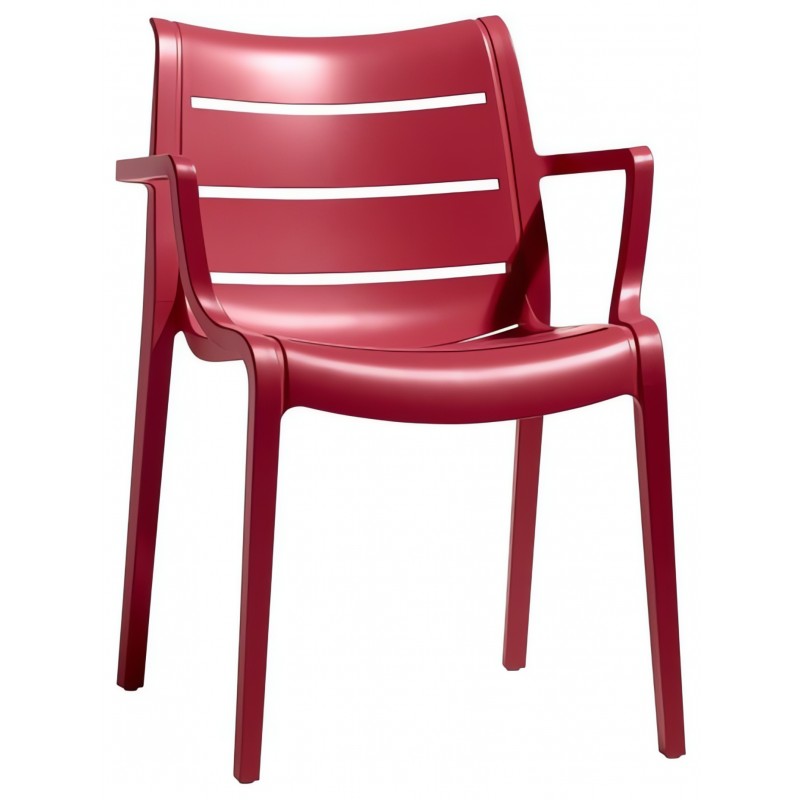 Krzesło Sunset z podłokietnikami Scab Design - czerwone