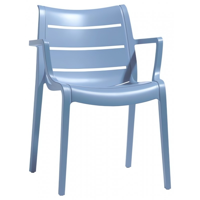 Krzesło Sunset z podłokietnikami Scab Design - niebieskie