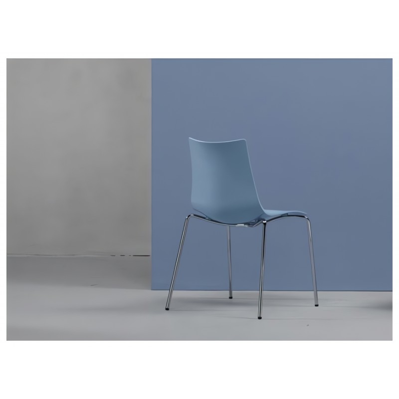 Krzesło Zebra Technopolymer Scab Design - niebieskie