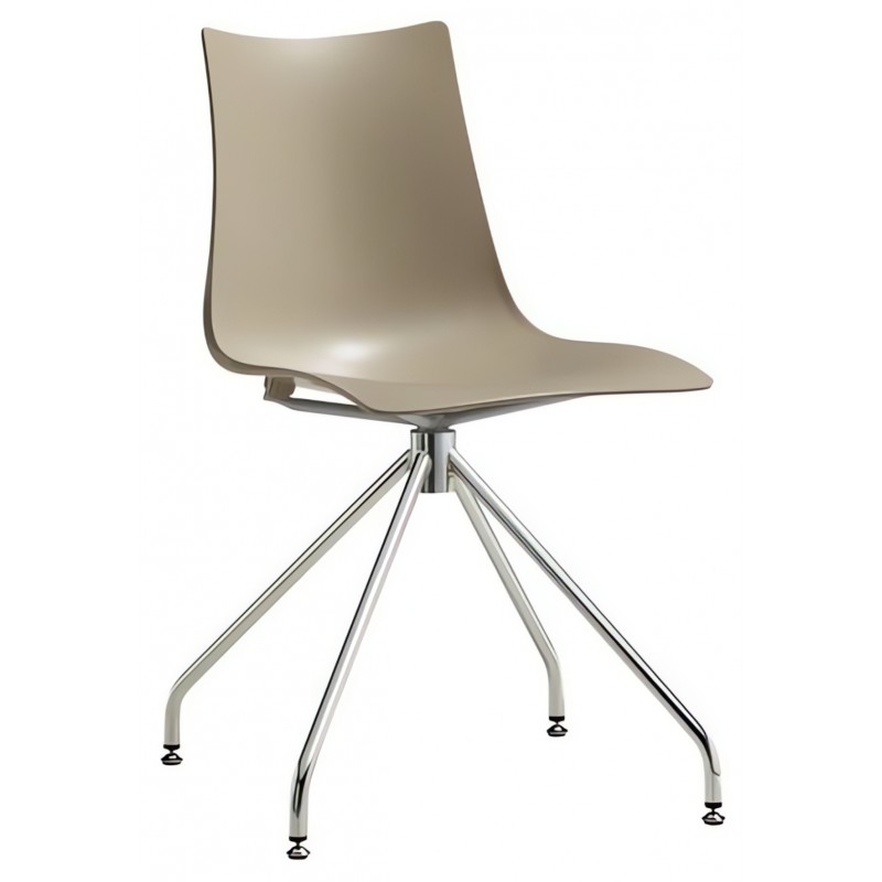 Obrotowe krzesło Zebra Technopolymer Scab Design - beżowe