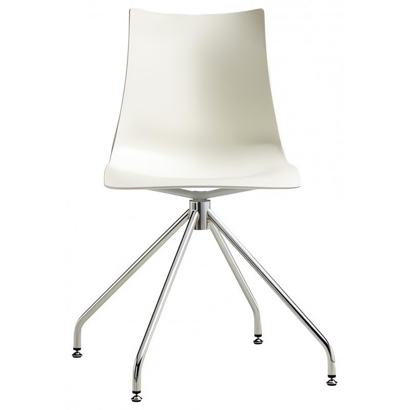 Obrotowe krzesło Zebra Technopolymer Scab Design - lniane