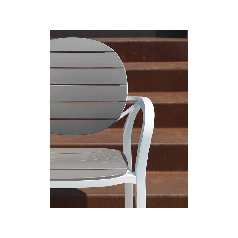 Nardi Krzesło Palma biało-brązowe